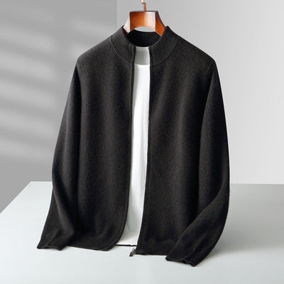 Homer - Lässige klassische Strickjacke mit Reißverschluss für Herren