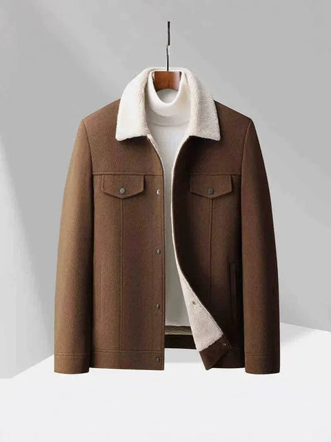 Giovan - Stilvolle, mit Wolle gefütterte Samtjacke für Herren