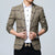 Percival - Eleganter, schmal geschnittener Blazer mit Karomuster für Herren