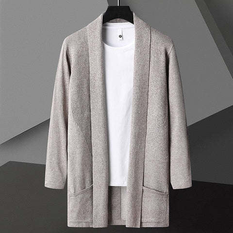 Anthony - Stilvoller, locker gestrickter Cardigan mit offener Vorderseite für Herren
