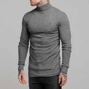 Derek - Gerippter, schmal geschnittener Rollkragenpullover für Herren