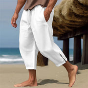Alfred - Lässige Leinenhose mit Kordelzug und Knöchellänge