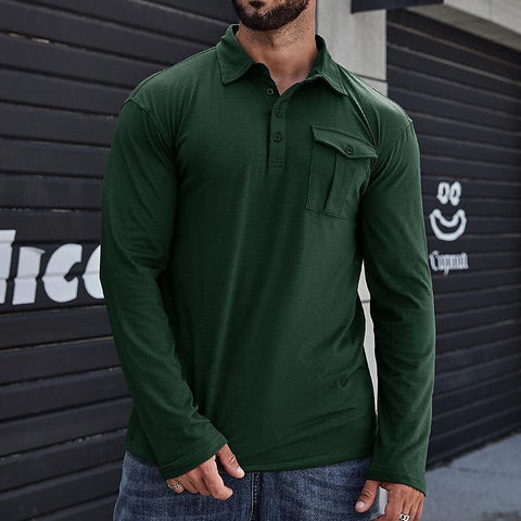 Bronson - Stilvolles, lässiges Langarm-Poloshirt