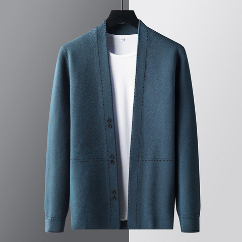 Edgar - Lässiger, stilvoller, locker sitzender Cardigan für Herren
