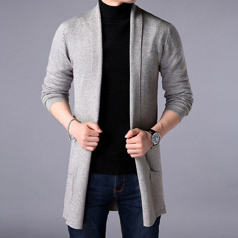 Nolan - Eleganter, locker geschnittener Strickcardigan mit offener Vorderseite für Herren