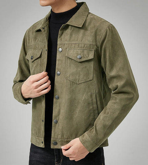 Cody - Klassische Jeansjacke mit Knöpfen und Brusttaschen für Herren