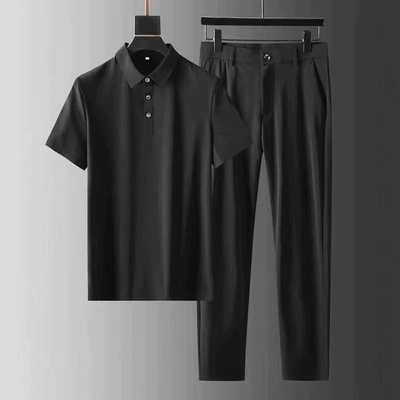 Eamon - Elegantes Polohemd- und Hosen-Set für Herren