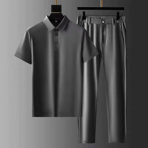 Eamon - Elegantes Polohemd- und Hosen-Set für Herren