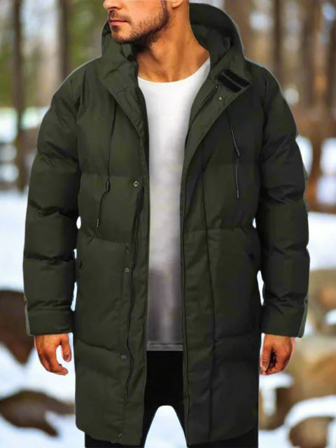 Mateo - Gesteppter langer Winter-Puffermantel für Männer