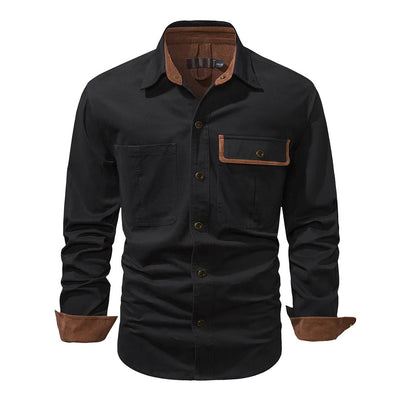 Ferrer - Klassisches Langarm-Poloshirt für Herren