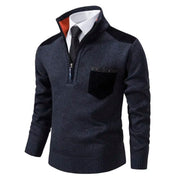 Walter - Lässiger Strickpullover mit Reißverschluss und Brusttaschen für Herren