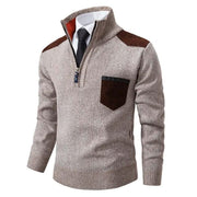 Walter - Lässiger Strickpullover mit Reißverschluss und Brusttaschen für Herren