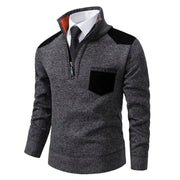 Walter - Lässiger Strickpullover mit Reißverschluss und Brusttaschen für Herren