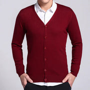 Gareth - Klassischer Cardigan mit V-Ausschnitt und Knöpfen