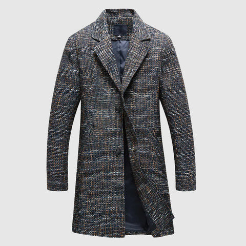 Jadon - Eleganter, mittellanger Trenchcoat mit Knopfleiste für Herren