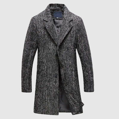 Jadon - Eleganter, mittellanger Trenchcoat mit Knopfleiste für Herren