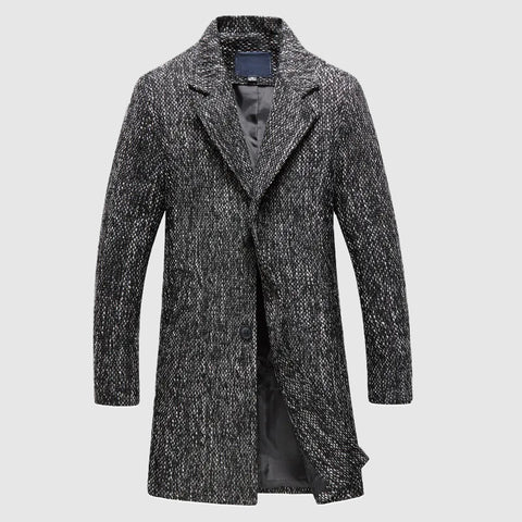 Jadon - Eleganter, mittellanger Trenchcoat mit Knopfleiste für Herren