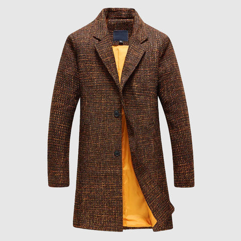 Jadon - Eleganter, mittellanger Trenchcoat mit Knopfleiste für Herren