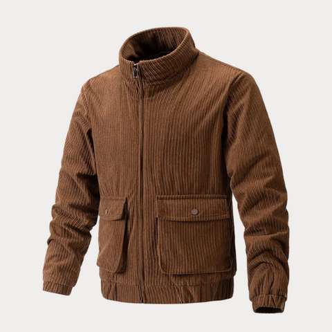 Darius - Stilvolle klassische warme Jacke mit Fronttaschen