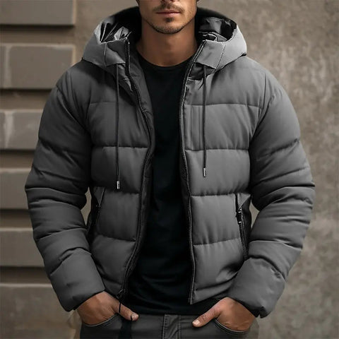 Calvin - Warme, wattierte Winterjacke mit Kapuze