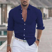 Dexter - Lässiges Langarm-Poloshirt für Herren