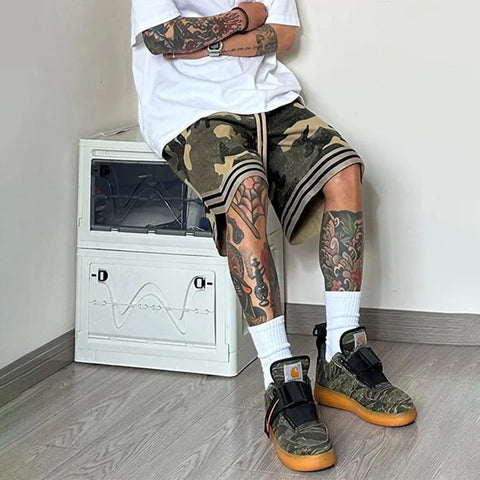 Stellan - Camouflage Freizeit Cargo Shorts