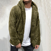 Chris - Stilvoller Fleece-Cardigan mit Kapuze