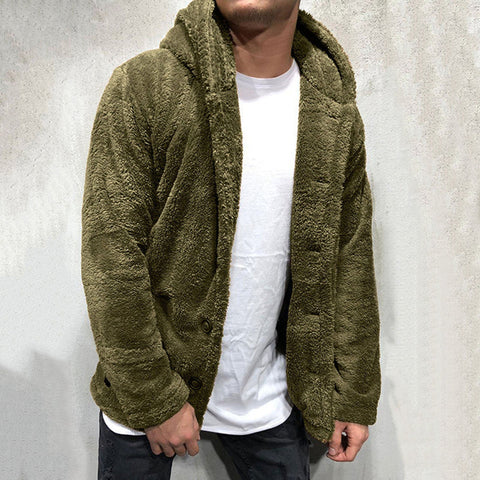 Chris - Stilvoller Fleece-Cardigan mit Kapuze