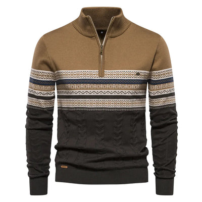 Mark - Retro-Strickpullover mit Streifenmuster für Herren