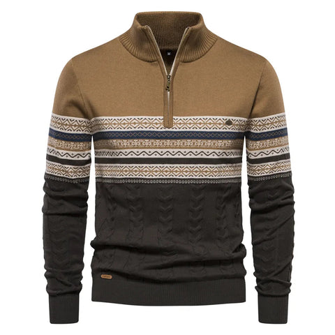 Mark - Retro-Strickpullover mit Streifenmuster für Herren