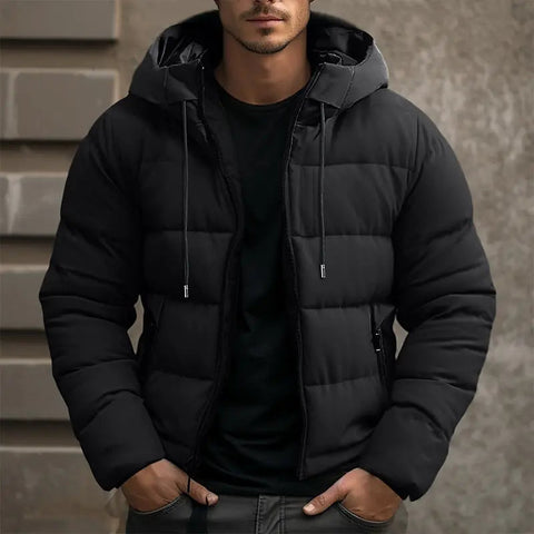 Calvin - Warme, wattierte Winterjacke mit Kapuze