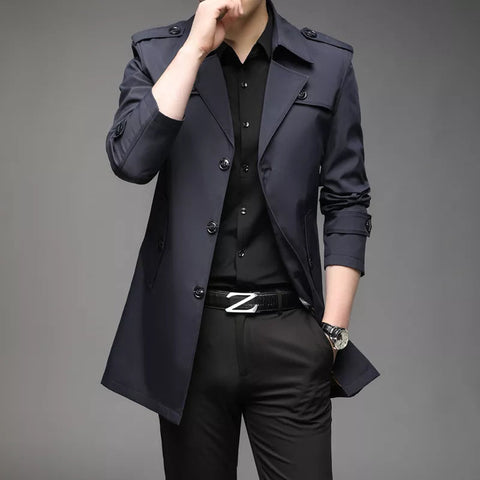 Claude - Eleganter Trenchcoat mit Knöpfen für Herren für Herren