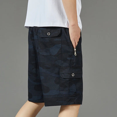 Cornelius - Tarnfarbene Cargo-Shorts