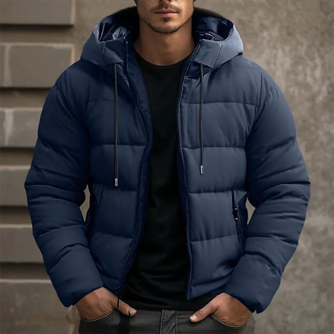 Calvin - Warme, wattierte Winterjacke mit Kapuze