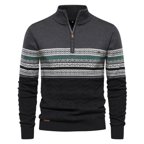 Mark - Retro-Strickpullover mit Streifenmuster für Herren
