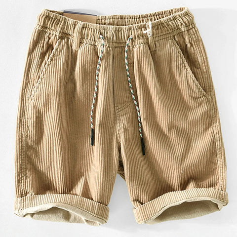 Alvin - Herren-Shorts aus Baumwollcord mit Kordelzug