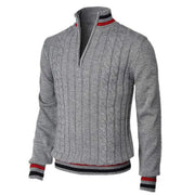 Marcus - Lässiger, stilvoller Strickpullover mit halbem Reißverschluss für Herren
