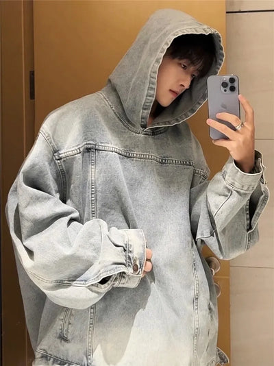 Liam - Denim-Kapuzenjacke