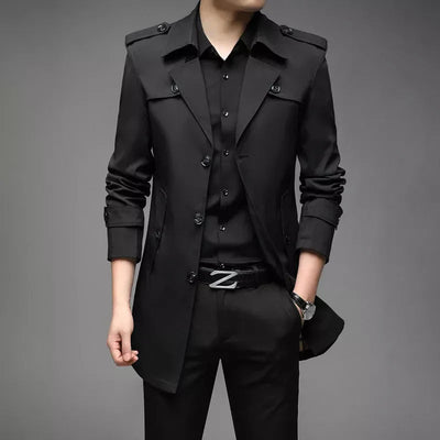 Claude - Eleganter Trenchcoat mit Knöpfen für Herren für Herren