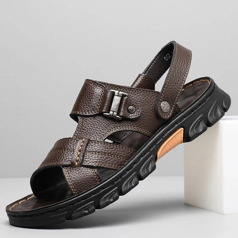 Lucas - Robuste Ledersandalen