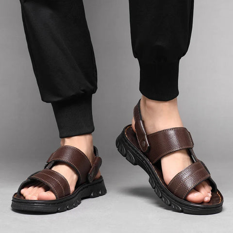 Lucas - Robuste Ledersandalen
