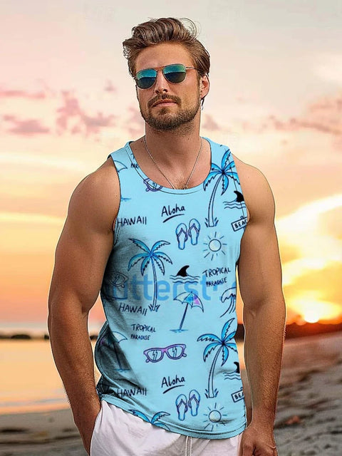 Graham - Hawaiian Style Männer Tank Tops