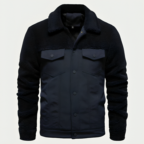 Damien - Stilvolle klassische Jacke mit Knöpfen und Brusttaschen