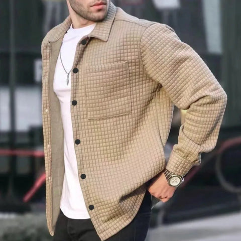 Denver - Lässige, stilvolle Hemdjacke mit Knopfleiste für Herren