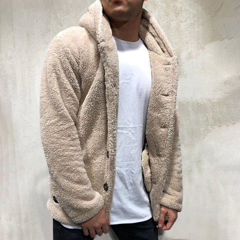 Chris - Stilvoller Fleece-Cardigan mit Kapuze