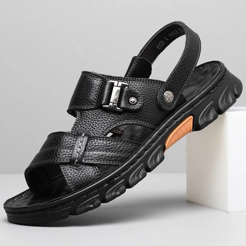 Lucas - Robuste Ledersandalen