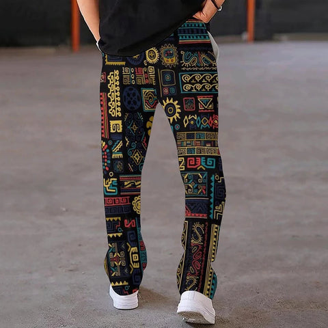Alfie - Bedruckte Vintage-Hose