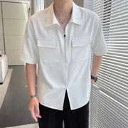 Nico - Elegantes, locker geschnittenes Polo mit Viertelreißverschluss