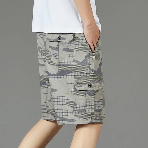 Cornelius - Tarnfarbene Cargo-Shorts