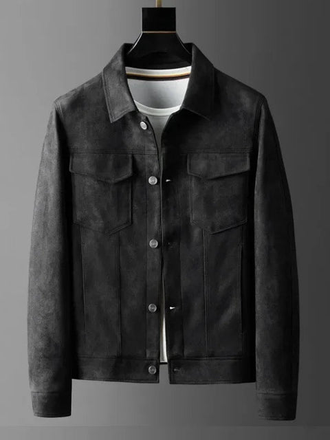 Wayne - Elegante, klassische Knopfjacke mit Brusttaschen für Herren